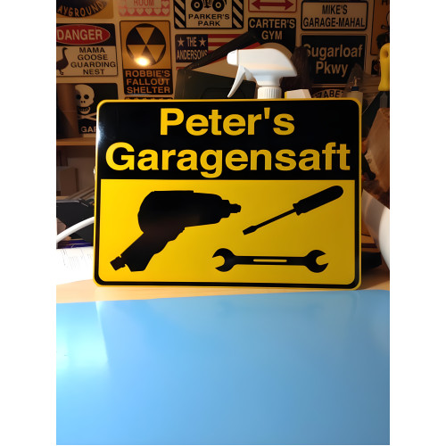Personalized Aluminum Garage Sign