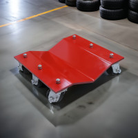 Super Duty 4200 lb 6-Caster V-Trough Car Dolly - 16" x 16"