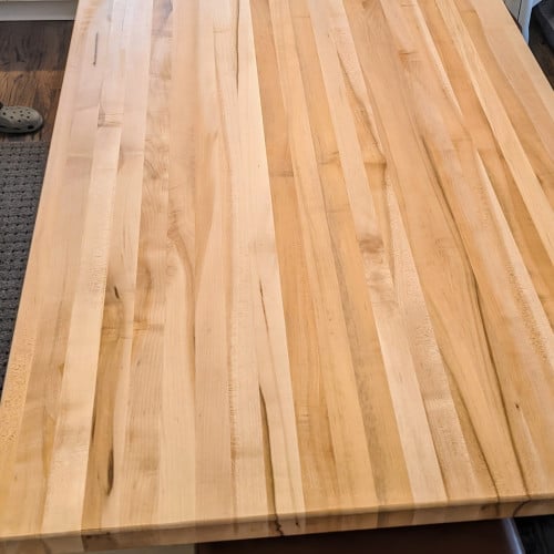 72" Long 1.75" Thick Maple Butcher Block Countertop
