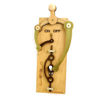 Mechanical Wood Lever Light Switch Cover - Single Toggle Wall Plate