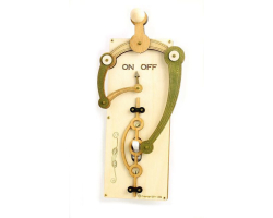 Natural Green Single Toggle Levered Light Switch Plate