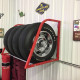 Red Wall Mounted Tire Rack Red Wall Mounted Tire Rack