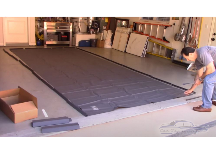 Thick Gray Oil Mud Snow Drip Garage Mat