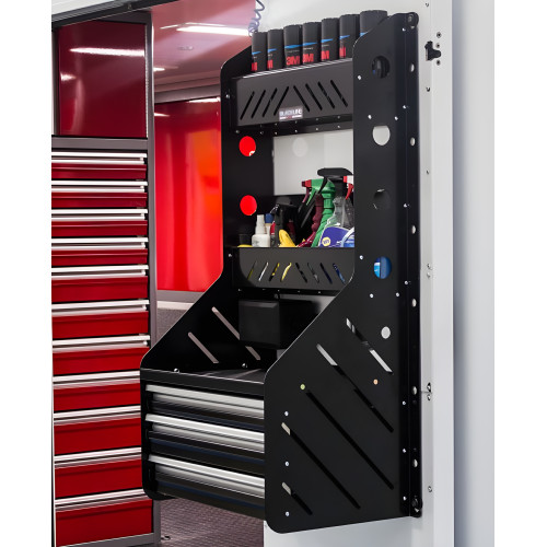 Premium Aluminum Hanging 3 Drawer Cabinet Accessory Rack
