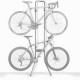 Two-Bike Gravity Leaning Rack - Freestanding No-Drill Garage Stand