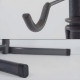 Standalone Vertical 4-Bike Storage Rack with Basket