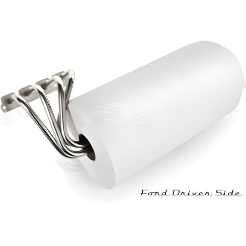 Stainless Steel V8 Header Wall Mount Paper Towel Holder - Garage Decor