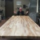 144" Long 1.75" Thick Maple Butcher Block Countertop