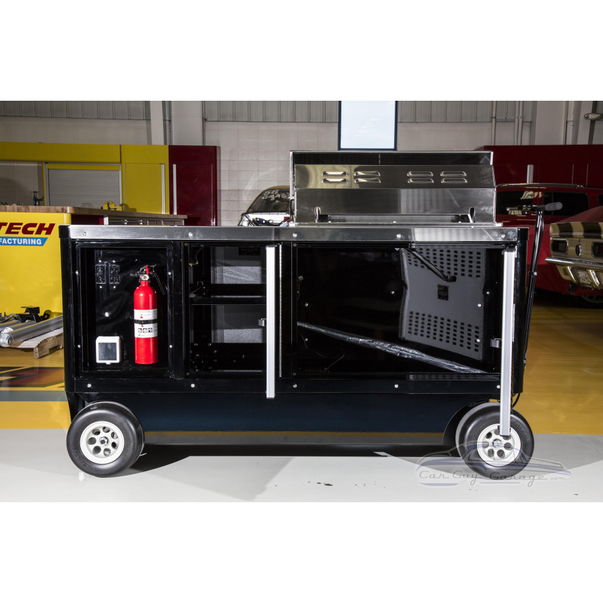 Mobile Aluminum BBQ Grill Cart
