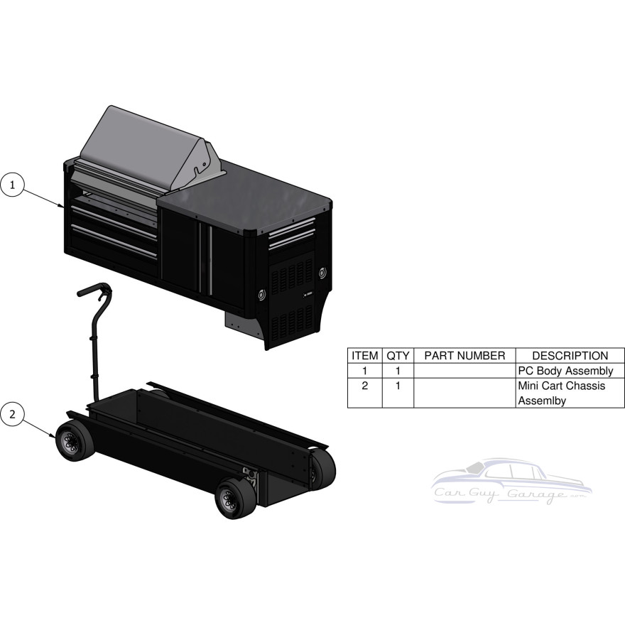 Mobile Aluminum BBQ Grill Cart