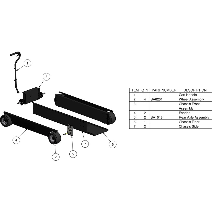 Mobile Aluminum BBQ Grill Cart