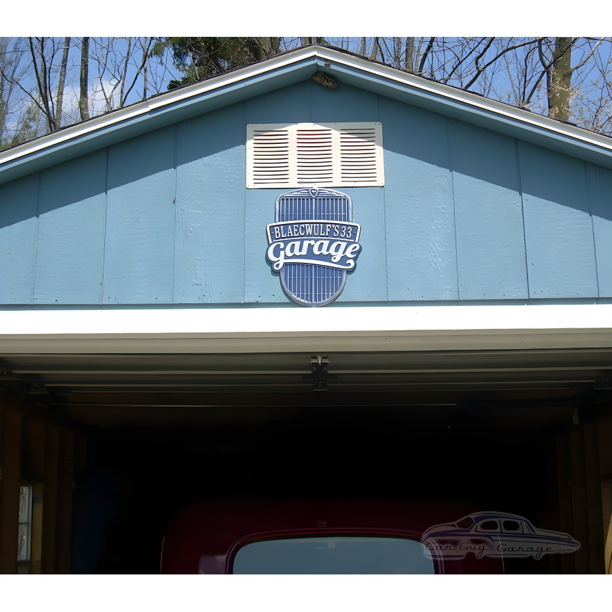 Personalized Cast Aluminum Car Grille Garage Plaque Personalized Cast Aluminum Car Grille Garage Plaque