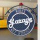 Personalized Cast Aluminum 2 Sided Garage Plaque with Bracket Personalized Cast Aluminum 2 Sided Garage Plaque with Bracket
