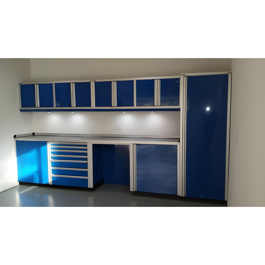 12 Foot 8 Inch Wide Aluminum Garage Cabinets