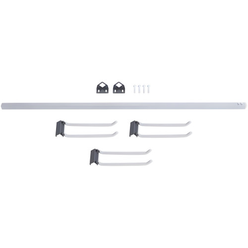Wall Mounted Folding Chair Rack, Heavy-Duty Steel, Holds 12-15