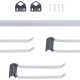 Wall Mounted Folding Chair Rack, Heavy-Duty Steel, Holds 12-15