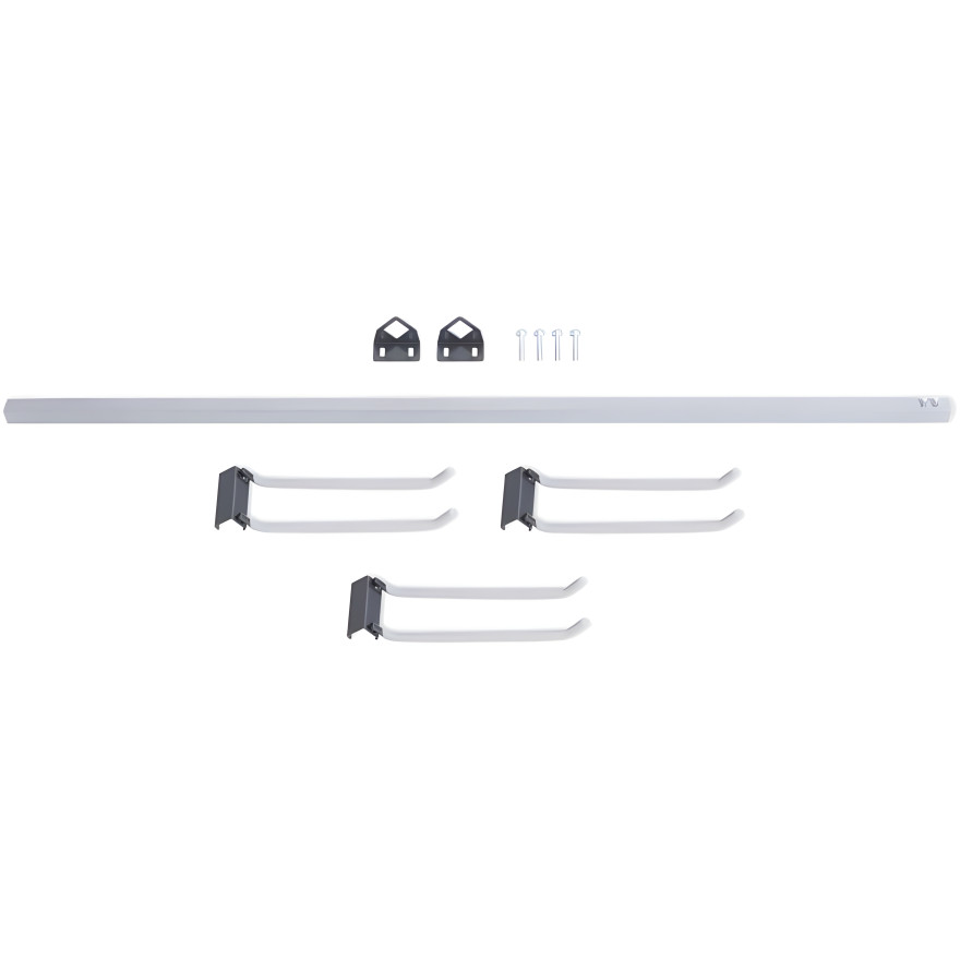 Wall Mounted Folding Chair Rack, Heavy-Duty Steel, Holds 12-15