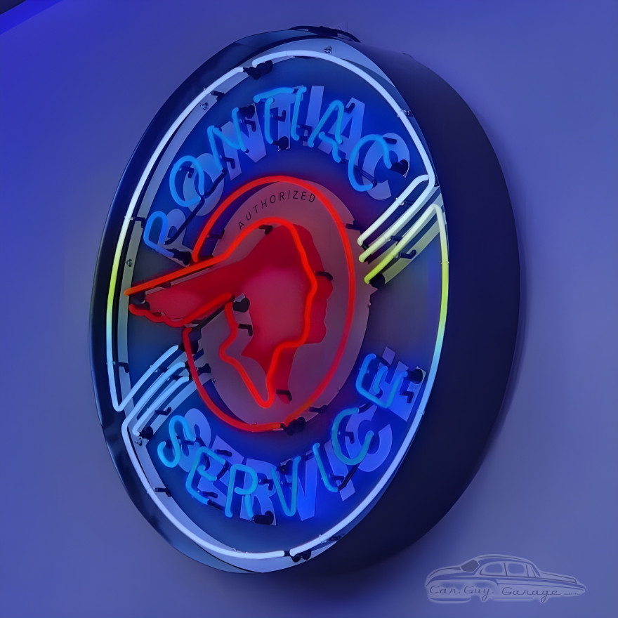 Pontiac Service Neon Sign Pontiac Service Neon Sign