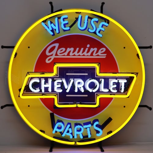 Chevrolet Neon Sign With Backing