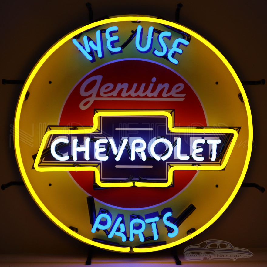 Chevrolet Neon Sign With Backing Chevrolet Neon Sign With Backing