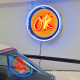 GM OK Used Cars Dealership Badge Neon Sign - 25" Round