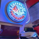 C1 Corvette Neon Sign With Blue Outer Ring C1 Corvette Neon Sign With Blue Outer Ring