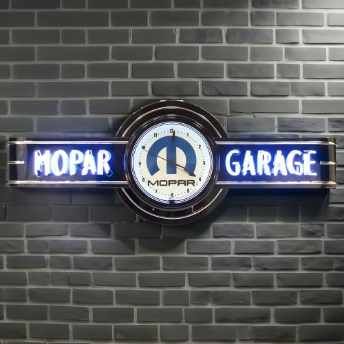 72" wide Personalized Mopar Neon Clock Sign