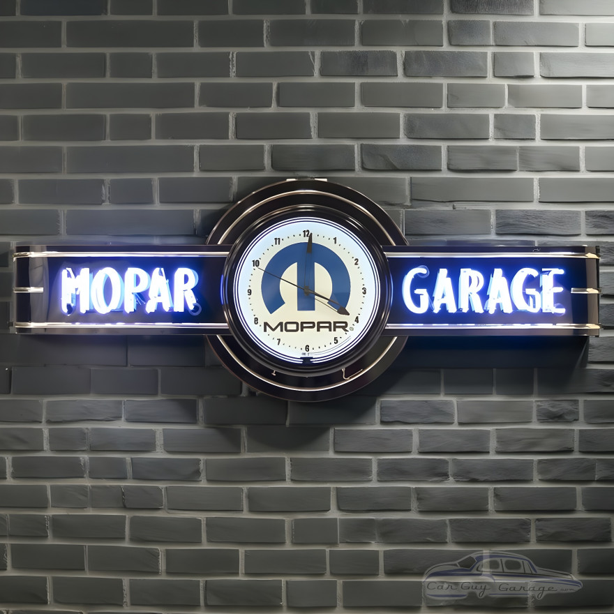 72" wide Personalized Mopar Neon Clock Sign 72" wide Personalized Mopar Neon Clock Sign