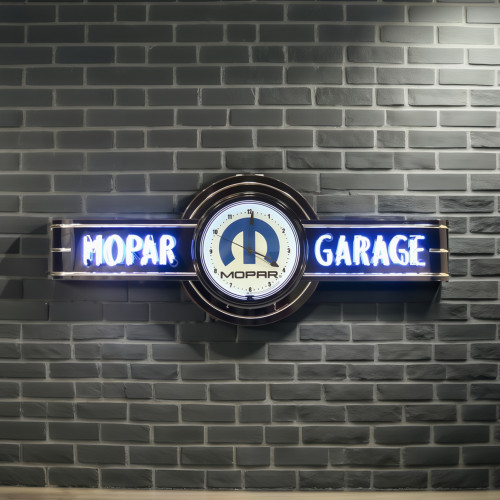 72" wide Personalized Mopar Neon Clock Sign