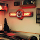 72" wide Neon Speed Shop Sign with Tachometer Clock 72" wide Neon Speed Shop Sign with Tachometer Clock