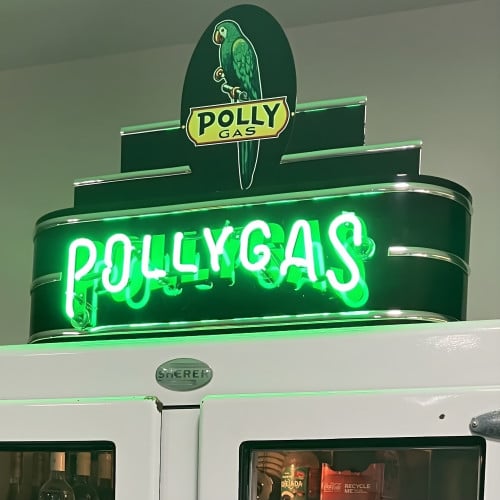 34" wide Polly Gas Neon Sign