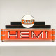 426 HEMI Orange Mopar Real Glass Neon Sign - 48" x 24"
