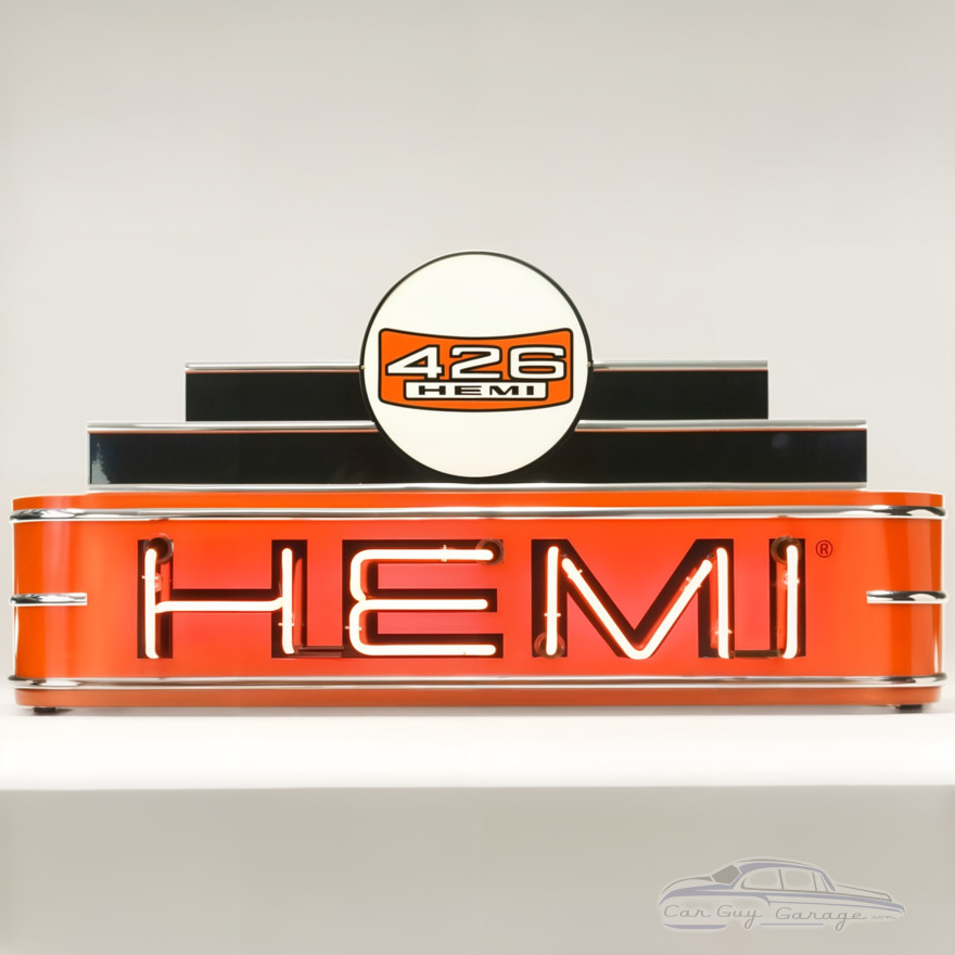 48" wide Hemi 426 Orange Neon Sign 48" wide Hemi 426 Orange Neon Sign
