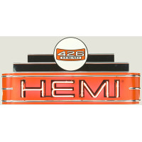 48" wide Hemi 426 Orange Neon Sign