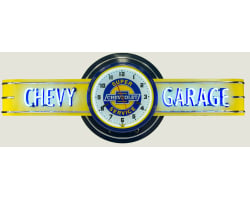 72" wide Chevy Garage Neon sign with Super Service Clock