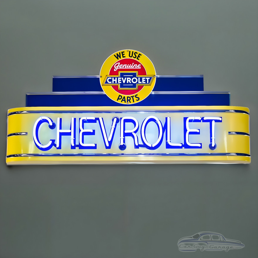 48" wide Genuine Chevrolet Parts Neon Sign 48" wide Genuine Chevrolet Parts Neon Sign