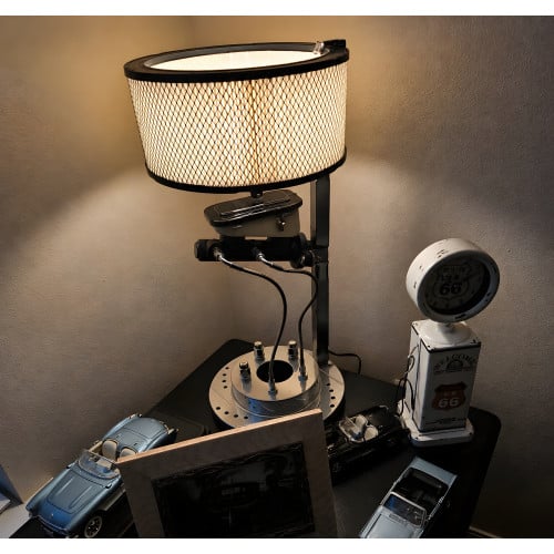 Brake Rotor Lamp with Master Cylinder and Air Filter Shade
