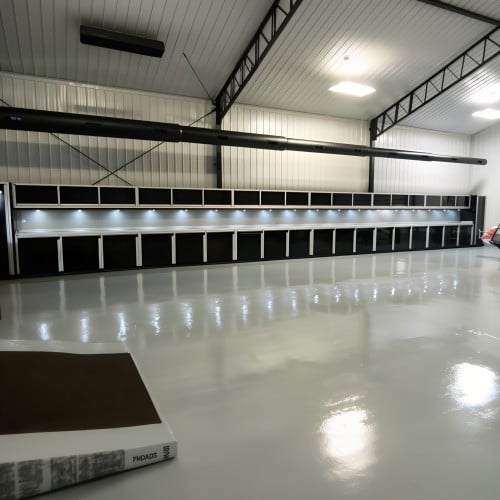Aluminum Garage Storage Cabinet System - 58 ft 8 in