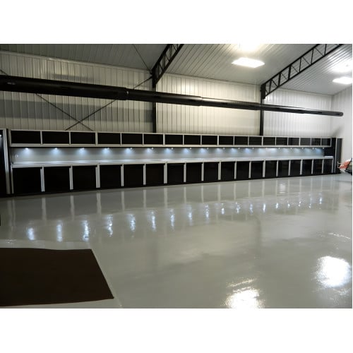 58 feet 8 inches Aluminum Shop Cabinets