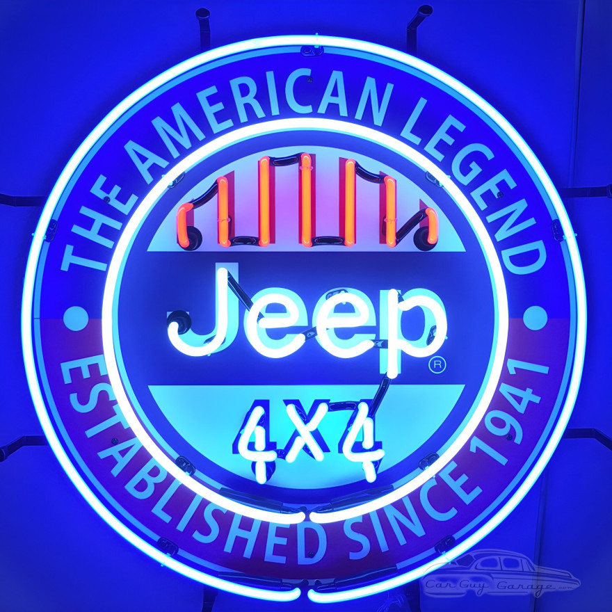 Jeep 4x4 The American Legend Neon Sign Jeep 4x4 The American Legend Neon Sign