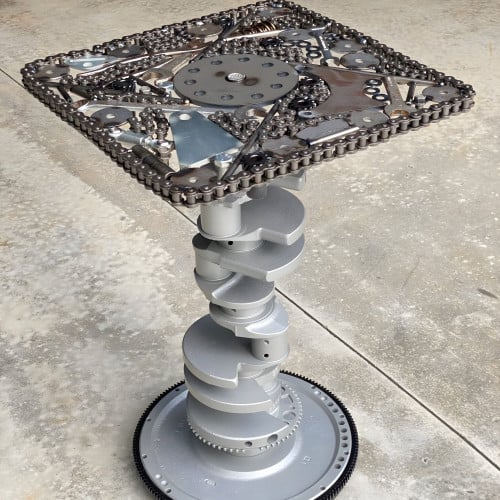 Handmade Crank Shaft Table