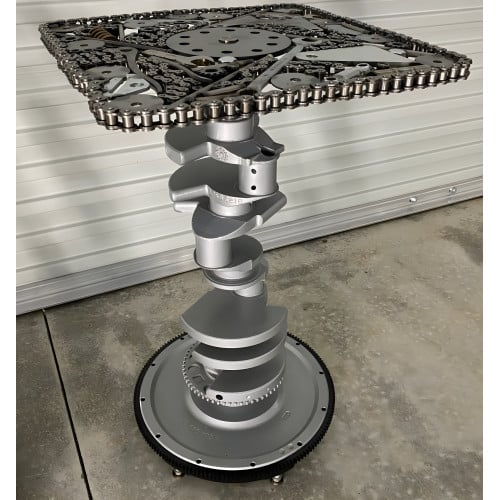 Handmade Crank Shaft Table