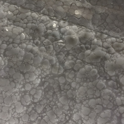 Obsidian Silver Basecoat with Obsidian Silver Effects Metallic Epoxy