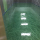 Green Glass Basecoat with Green Glass Effects Metallic Epoxy 