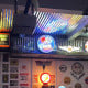 Corvette C2 Sting Ray Crossed Flags Neon Sign - 24" Round