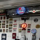 Corvette C2 Sting Ray Crossed Flags Neon Sign - 24" Round