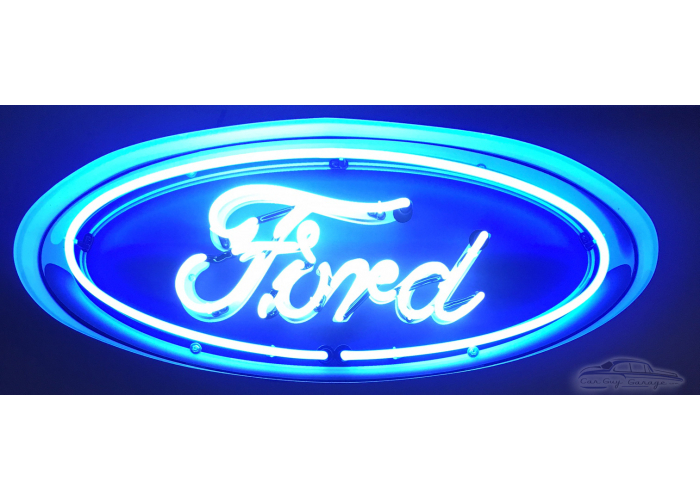 Ford Oval Neon Sign In Metal Can