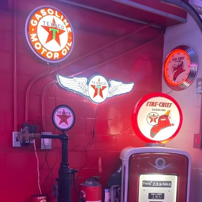 Texaco Motor Oil LED Sign - Classic Logo, 15