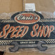 Personalized Speed Shop Metal Sign - 23" x 15"