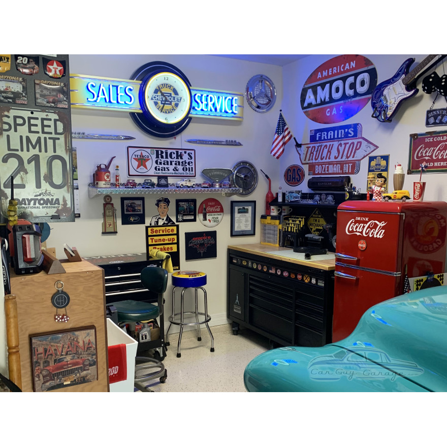 Attendant Polly Service Station Metal Sign - 30" x 14"